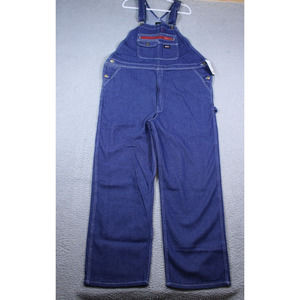 Dickies Overalls Mens Large Blue Denim Bib Overall Carpenter Durable Workwear
